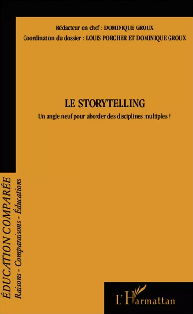 Le Storytelling - Dominique Groux - Editions L'Harmattan