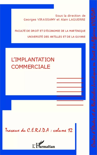 L'implantation commerciale - Georges Virassamy, Alain Laguerre - Editions L'Harmattan