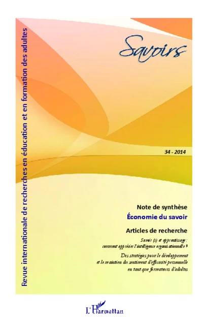 Économie du savoir - Corinne Baujard, Claire Duchesne, Nathalie Gagnon, Jean-Pierre Bouchez - Editions L'Harmattan