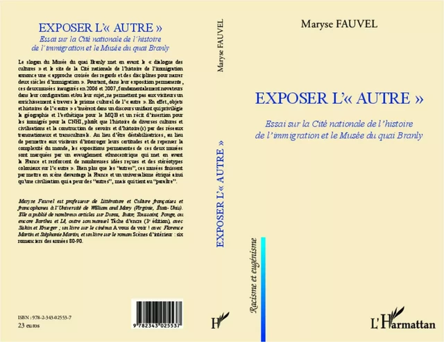 Exposer l'autre - Maryse Fauvel - Editions L'Harmattan