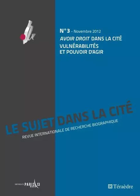 <em>Avoir droit</em> dans la Cité, -  - Téraèdre