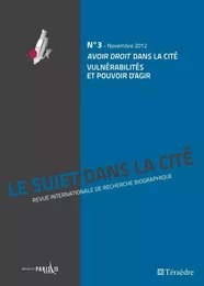 <em>Avoir droit</em> dans la Cité,