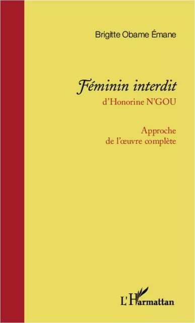 <em>Féminin interdit </em>d'Honorine N'Gou - Brigitte Obame Émane - Editions L'Harmattan