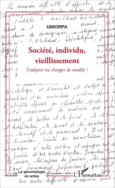 Société, individu, vieillissement -  - Editions L'Harmattan