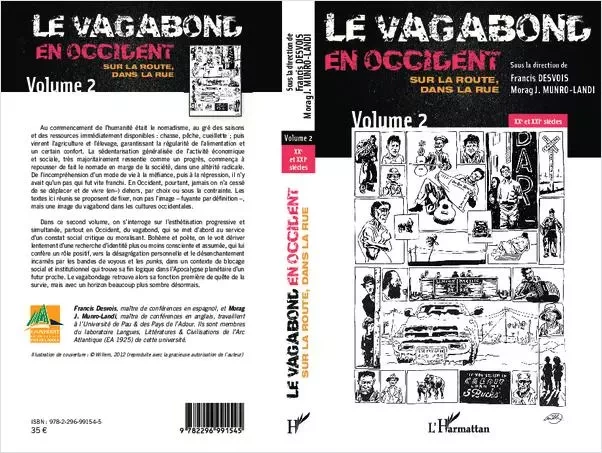 Le vagabond en occident. Sur la route, dans la rue (volume 2) - Morag J. Munro-Landi, Francis Desvois - Editions L'Harmattan