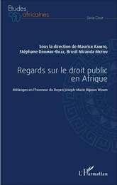 Regards sur le droit public en Afrique