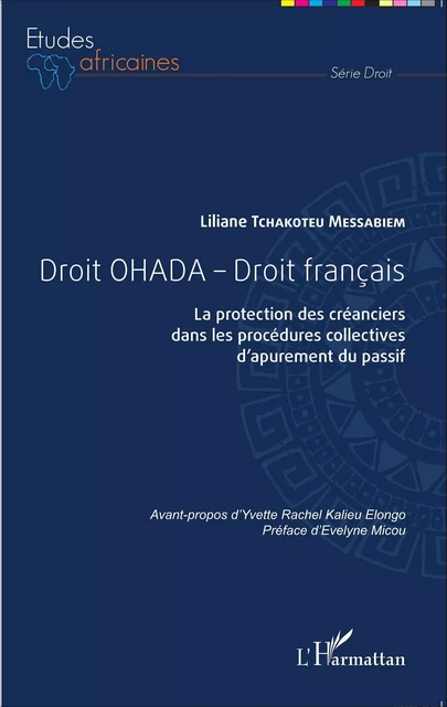 Droit OHADA - Droit français - Liliane Tchakoteu Messabiem - Editions L'Harmattan