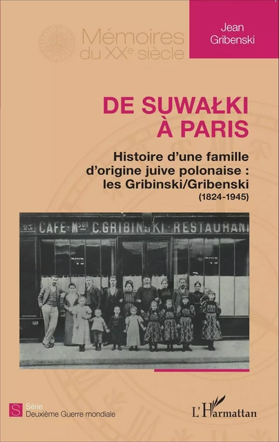 De Suwalki à Paris - Jean Gribenski - Editions L'Harmattan