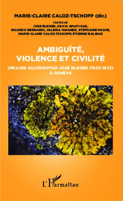 Ambiguïté, violence et civilité - Marie-Claire Caloz-Tschopp, Etienne Balibar, José Bleger, Silvia Amati-Sas, Ricardo Bernardi, Valeria Wagner, Stéphanie Pache - Editions L'Harmattan