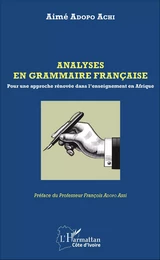 Analyses en grammaire française