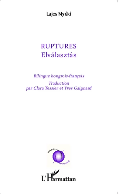 Ruptures - Lajos Nyéki - Editions L'Harmattan