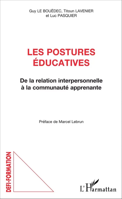 Les postures éducatives - Guy Le bouedec - Editions L'Harmattan