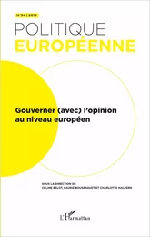 Gouverner (avec) l'opinion au niveau européen