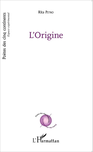 L'Origine - Rita Petro - Editions L'Harmattan