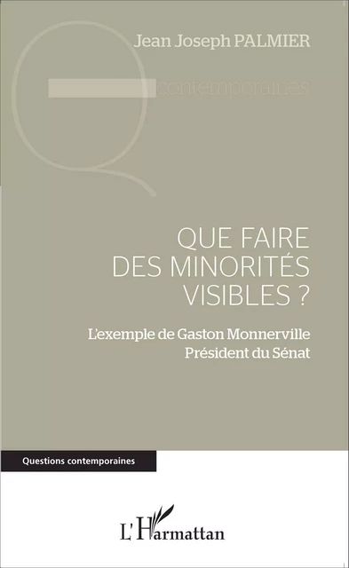 Que faire des minorités visibles ? - Jean Joseph Palmier - Editions L'Harmattan