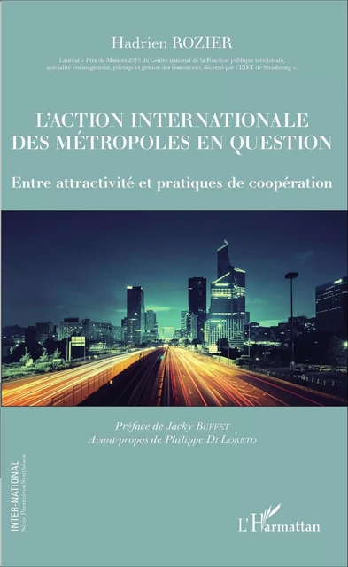 L'action internationale des métropoles en question - Hadrien Rozier - Editions L'Harmattan