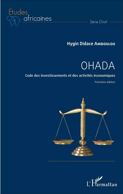 Ohada - Hygin Didace Amboulou - Editions L'Harmattan