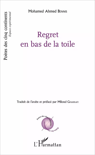 Regret en bas de la toile - Miloud Gharrafi - Editions L'Harmattan