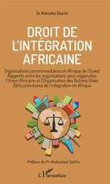 Droit de l'intégration africaine