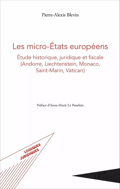 Les micro-États européens - Pierre-Alexis Blevin - Editions L'Harmattan