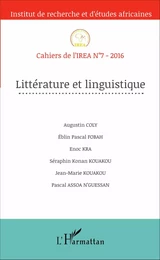 Littérature et linguistique