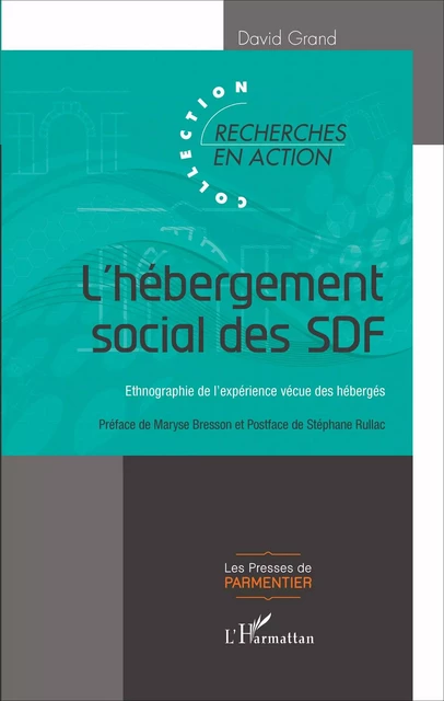 L'hébergement social des SDF - david grand - Editions L'Harmattan