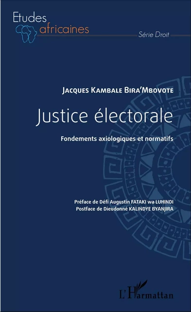 Justice électorale - Jacques Kambale Bira'mbovote - Editions L'Harmattan