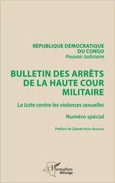 Bulletin des arrêts de la haute cour militaire