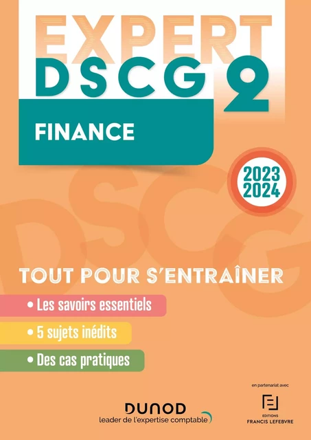 DSCG 2 - Expert - Finance - 2023-2024 - Patricia Poulet, Romaric Duparc, Vincent Houtteville - Dunod