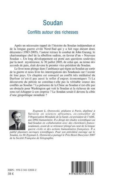 Soudan. Conflits autour des richesses - Zygmunt L. Ostrowski - Editions L'Harmattan