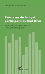 Processus du budget participatif au Sud-Kivu