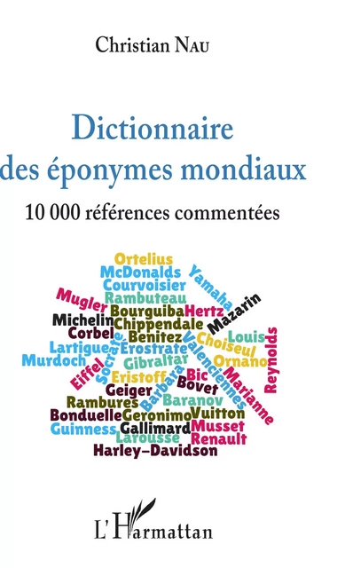 Dictionnaire des éponymes mondiaux - Christian Nau - Editions L'Harmattan