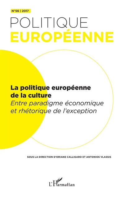 La politique européenne de la culture - Antoine Megie - Editions L'Harmattan