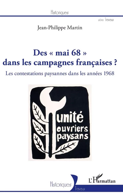 Des "mai 68" dans les campagnes françaises ? - Jean-Philippe Martin - Editions L'Harmattan