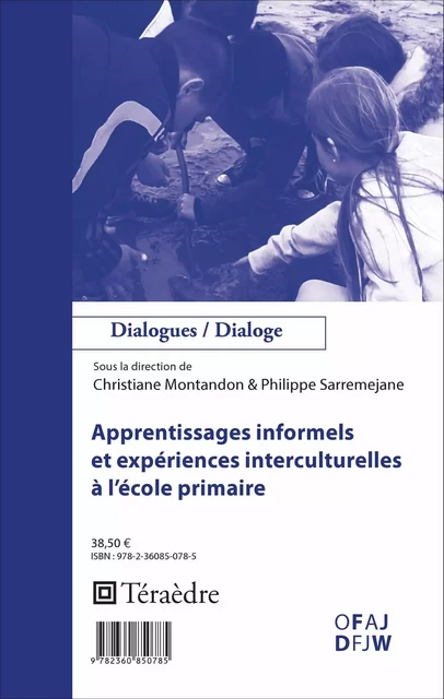 Apprentissages informels et expériences interculturelles à l'école primaire - Christiane Montandon - Téraèdre