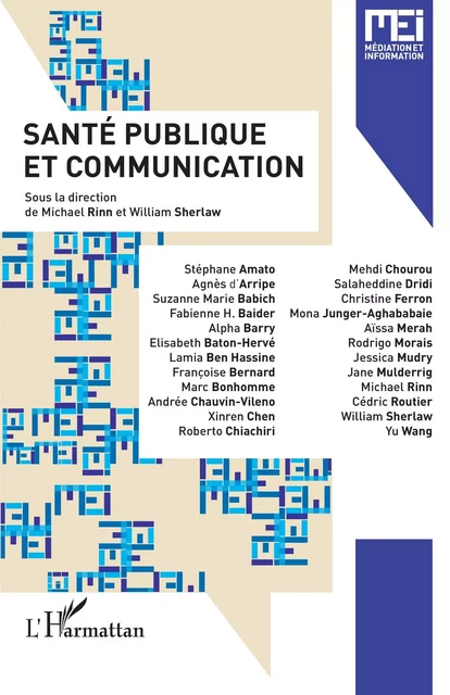 Santé publique et communication - Michael Rinn, Bernard Darras - Editions L'Harmattan