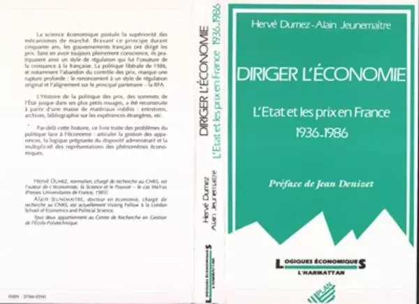 Diriger l'économie - Hervé Dumez - Editions L'Harmattan