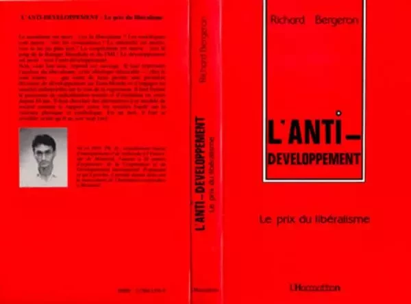 L'anti-développement - Richard Bergeron - Editions L'Harmattan