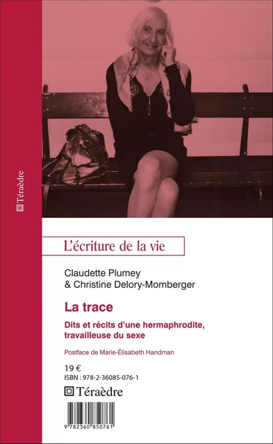 La trace - Christine Delory-Momberger, Claudette Plumey - Editions L'Harmattan