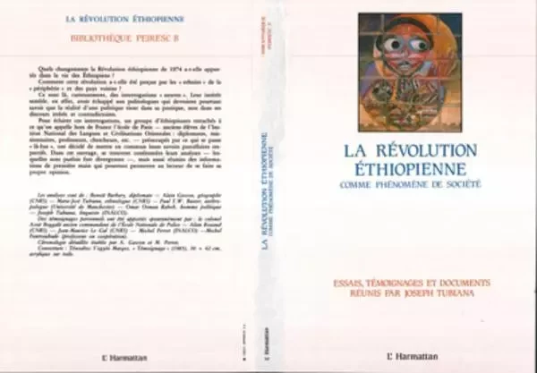 La révolution éthiopienne comme phénomène de société - Joseph Tubiana - Editions L'Harmattan