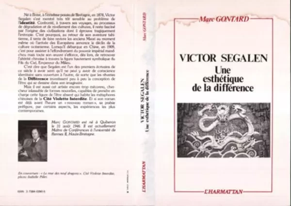 Victor Segalen - Marc Gontard - Editions L'Harmattan