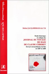 Etude historique et critique du journal du voyage de Siam de