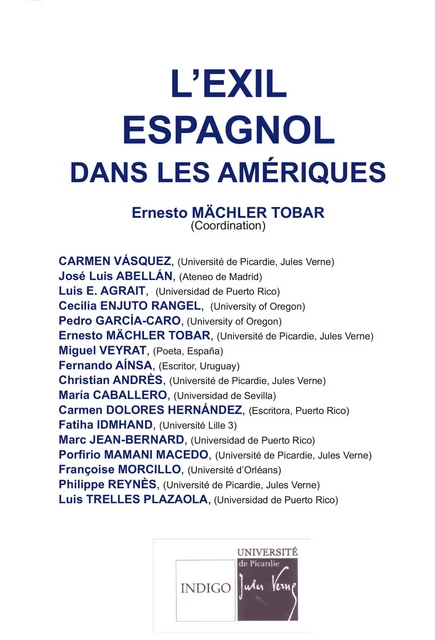 L'exil espagnol dans les Amériques -  - Indigo - Côté femmes