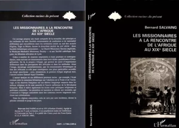 Les missionnaires à la rencontre de l'Afrique au XIXe siècle - Bernard Salvaing - Editions L'Harmattan