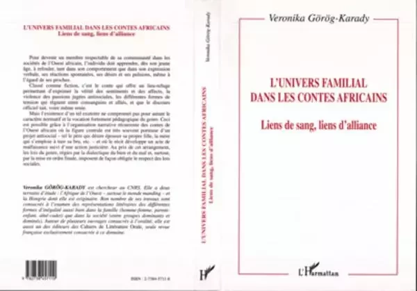 L'univers familial dans les contes africains - Veronika Garag-Karady - Editions L'Harmattan