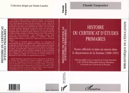 Histoire du certificat d'études primaires