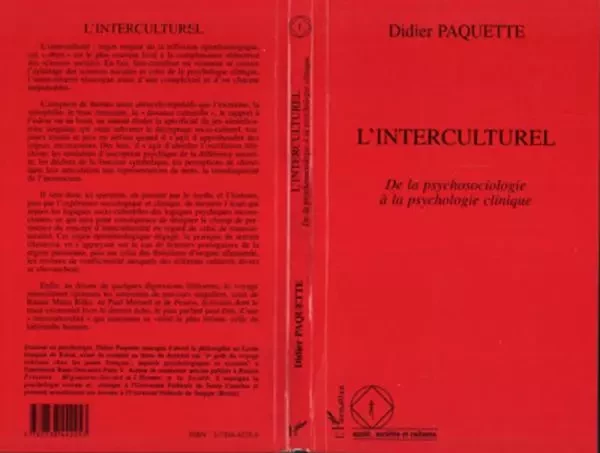 L'interculturel - Didier Paquette - Editions L'Harmattan