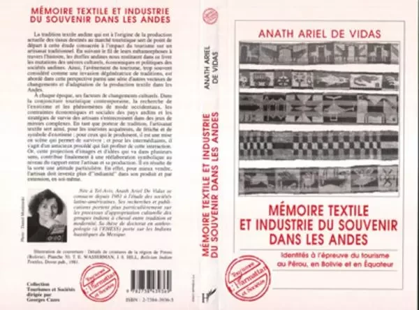 Mémoires textile et industrie du souvenir dans les Andes - Anath Ariel de Vidas - Editions L'Harmattan