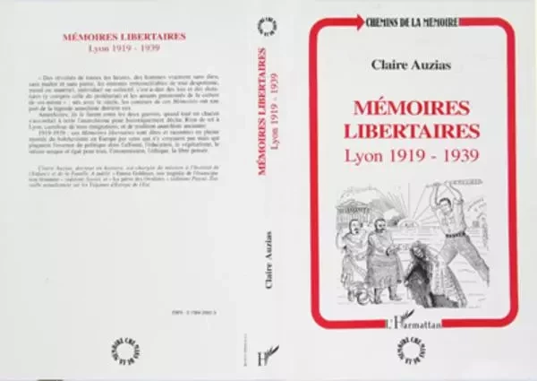 Mémoires libertaires - Claire Auzias - Editions L'Harmattan