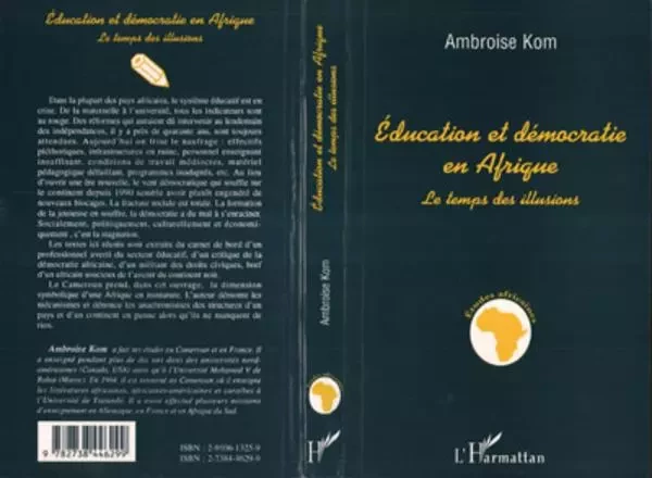 Education et démocratie en Afrique - Ambroise Kom - Editions L'Harmattan